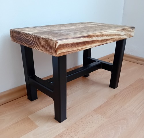Hocker industrial metall holz - industrial,